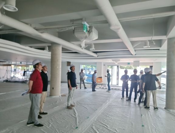 경북교육청, 영덕도서관 신축 시설 공사 현장 점검 시행