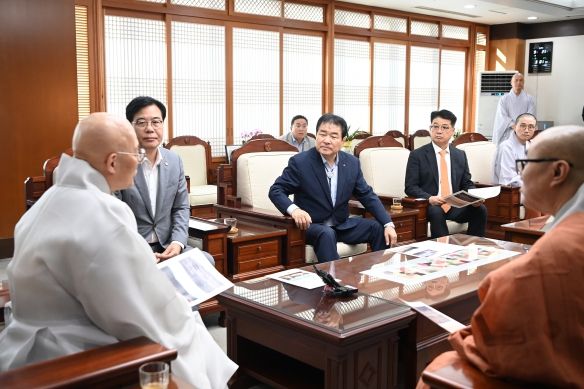 김천시, 갈항사지 동․서 삼층석탑 이전을 위해 대한불교 조계종 방문