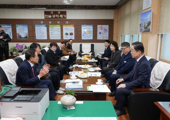 임종식 경상북도교육감 영천고 현장 방문