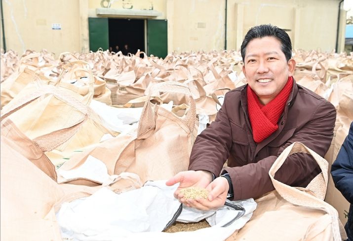김장호 구미시장, 공공비축미 매입 현장 점검