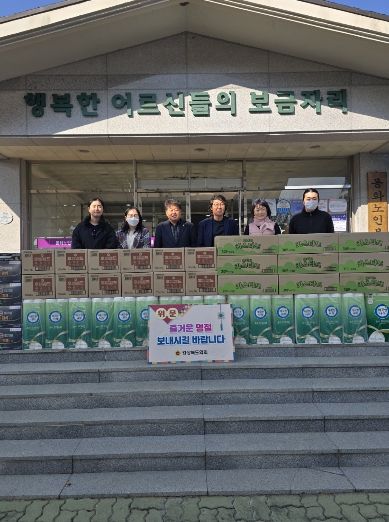 박창욱 도의원, 사무처 직원 봉화노인복지센터 방문
