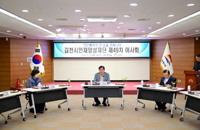 김천시인재양성재단, 제49차 이사회