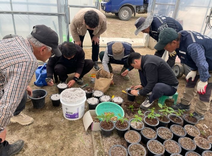 김천시, 호두나무 묘목 생산 기술 현장설명회 개최